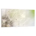 Produktbild: DEQORI Küchenrückwand Glas | Motiv Pusteblume ganz nah | 100x50 cm | Bad- oder Herd-Rückwand | Herdblende Spritzschutz für Küche & Badezimmer | moderne Deko für Fliesenspiegel