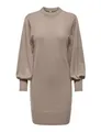 Produktbild: ONLY Damen Onllabelle Life L/S Dress KNT Noos Kleid Maxi 15210835,Mocha Meringue/Detail:w. Melange,M
