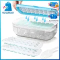 Produktbild: Eiswürfelbehälter Silikon Lebensmittelecht Wiederverwendbar Blau 24 Eiswürfel