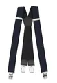 Produktbild: Fabio Farini Herren Hosenträger 4 cm Breite, elastisch & verstellbar mit 4 extra starken Metallclips in X-Form Dunkelblau