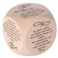 Produktbild: Gebetswürfel - Tischgebete - Massivholz - 6 versch Gebete - 6 x 6 x 6 cm