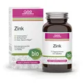 Produktbild: GSE Zink (BIO) - Bio Zink Tabletten - Für Immunsystem, Stoffwechsel, Haut, Haare & Nägel - Zink Vegan, aus Bio Guavenblattextrakt - Laborgeprüft, aus Deutschland - 150 Zinktabletten (für 75 Tage)