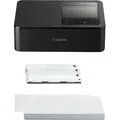 Produktbild: Canon SELPHY CP1500 Mobiler Fotodrucker mit Papierset, Schwarz - Drahtloser Bluetooth-Drucker mit Zubehör - Kompakt und Leicht - Mi 54 Blatt Papie... - Transparent
