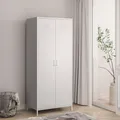 Produktbild: Kleiderschrank ’Seinäjoki’ 180x76x50 cm Stahl Weiß