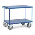 Produktbild: fetra Tischwagen 2402B mit Stahlblech-Plattformen - Tragkraft 600kg TPE-Reifen