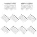 Produktbild: LURROSE 10 stücke Transparent Kunststoff Haarspange Kämme Französisch Twist Kamm Draht Haar Seitenkämme Braut Hochzeit Schleier Kämme für Frauen