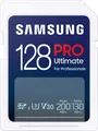 Produktbild: Samsung PRO Ultimate MB-SY128S - Flash-Speicherkarte - 128GB - Video Class V30 / UHS-I U3 - SDXC UHS-I - weiß (MB-SY128S/WW)