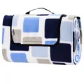 Produktbild: DeubaXXL DE Picknickdecke Quadrate/Blau 2x2m 109059