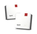 Produktbild: FRITZ! Mesh Set 20003112 Mesh-WLAN-System Dual-Band (2,4 GHz/5 GHz) Wi-Fi 6 (802.11ax) Rot, Weiß Int