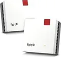 Produktbild: FRITZ! Mesh Set 20003112, Rot, Weiß, Intern, Mesh-System, System, Dual-Band (2,4 GHz/5 GHz), Wi-Fi 6 (802.11ax)