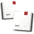 Produktbild: Mesh Set 20003112 Mesh-WLAN-System Dual-Band (2,4 GHz/5 GHz) Wi-Fi 6 (802.11ax) Rot, Weiß Intern