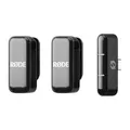 Produktbild: RØDE Wireless Micro - Kompaktes drahtloses Mikrofon, Zwei Mikrofone mit Ladehülle für die Erstellung von Inhalten auf dem Smartphone - USB-C, Schwarz