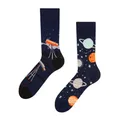 Produktbild: Dedoles Socken Unisex Damen Herren & Kinder Baumwolle viele lustige Designs 1 Paar Geschenk links rechts verschieden, Farbe Schwarz, Motiv Kosmos, Gr. 43-46