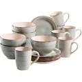 Produktbild: Mäser Frühstücksset, Grau, Keramik, 18-teilig, 390 ml,700 ml, Essen & Trinken, Geschirr, Geschirr-Sets, Kaffeeservice