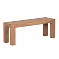 Produktbild: Wohnling Esszimmer Sitzbank Mumbai Massiv-Holz Akazie 120 x 45 x 35 cm Holz-Bank Natur-Produkt Küchenbank im Landhaus-Stil
