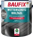 Produktbild: BAUFIX Metallic Wetterschutz-Holzgel anthrazitgrau seidenglänzend, 2.5 Liter, Holzlasur