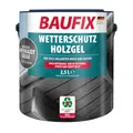 Produktbild: BAUFIX Metallic Wetterschutz-Holzgel anthrazitgrau, seidenglänzend, 2.5 Liter, Holzlasur, tropfgehemmte Holzlasur, atmungsaktiv, für alle Holzarten