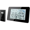 Produktbild: LCD Funk-Wetterstation mit Außensenor Wecker Funkuhr Kalender Vorhersage Hygro - 4-MV5792-1 - Schwarz