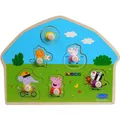Produktbild: Barbo Toys Peppa Pig Shaped Wooden Puzzle - Playground (6 Teile) (5704976089803)