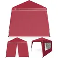 Produktbild: CASARIA® Set 3x3m Pavillon und 2x Seitenteil rot