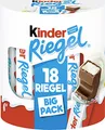 Produktbild: kinder Riegel - 1 Vorratspack mit jeweils 18 Riegeln, einzeln verpackt, Schokoriegel mit feinem Milchkern umhüllt von zartschmelzender Vollmilchschokolade