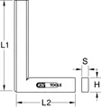 Produktbild: KS TOOLS Flachwinkel, 500mm (300.0237)