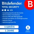 Produktbild: Bitdefender Total Security 5 Geräte - 1 Jahr Software