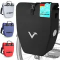 Produktbild: Valkental® Große & wasserdichte Gepäckträgertasche - Fahrradtasche für Gepäckträger mit großen Reflektoren [Abschließbar] Bombenfester Sitz - Mehrfach ausgezeichnet - Gefertigt für Langlebigkeit
