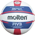 Produktbild: Molten Beachvolleyball V5B5000-DE Wettspielball weiß blau rot Größe 5
