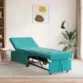 Produktbild: Schlafsofa Türkis 67 x 194 x 38 cm Samt Vidaxl
