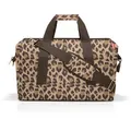 Produktbild: Reisenthel Reisetasche Allrounder L leo macchiato, Braun, Schwarz, Kunststoff, Textil, 48x39.5x29 cm, gepolsterter Boden, Innensteckfächer, Tragehenkel, verstellbarer Schultergurt, Schultergurt, Freizeit, Koffer & Taschen, Reisetaschen