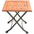 Produktbild: Garden Pleasure Gartentisch WIEN braun quadratisch 45,0 x 45,0 x 45,0 cm