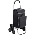 Produktbild: Metafranc Einkaufstrolley Einkaufswagen Aluminium schwarz 59l 20kg - Wie Neu