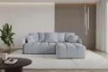 Produktbild: ALTDECOR Ecksofa mit Schlaffunktion und Bettkasten LONLI-L 251x189x68 Hellgrau - Corner Sofa Bett Eckcouch Couch L-Form Schlafcouch Ausziehbar Wohnlandschaft Schlafsofa Cauchsofa