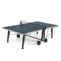 Produktbild: Cornilleau 400X - Outdoor Tischtennisplatte - Klappbar - Wetterfest - Robust - Rollbar - Tischtennistisch für draußen mit 5 mm Melaminharzplatte - Blau