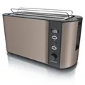 Produktbild: Arendo Frukost 4-Scheiben Toaster stufenlos einstellbarer Bräunungsgrad Bronze