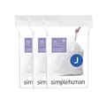 Produktbild: simplehuman CW0259 Code J passgenaue Müllbeutel, 30-45 Liter, 3 x Packung mit 20 (60 Stück), weißer Kunststoff