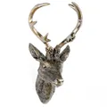 Produktbild: Geweih Hirschgeweih 20x12x30cm bronze Kunststoff 10Ender Hirschkopf Wanddeko