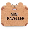 Produktbild: Childhome Koffer für Kinder, Wochenende, Kabinenformat, kompakt, robust, Henkel für Transport, Namensschild, Design, weiches Material, Mini-Traveller, Teddy Braun
