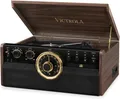 Produktbild: Victrola Empire 6-in-1 Bluetooth Plattenspieler Music Center in Braun aus Holz