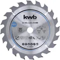 Produktbild: kwb Kreissägeblatt 160 x 16 mm - Schneller Schnitt, geeignet für Weich- und Hart