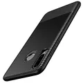 Produktbild: AVANA Hülle für Huawei P30 Lite, P30 Lite New Edition Schutzhülle Flexibles Slim Case Schwarz Schutz Silikon TPU Kratzfest Kohlefaser Bumper Cover Carbon Optik