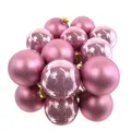Produktbild: Christbaumkugeln Altpink 5 x glänzend & 5 x matt Ø 6 cm aus Glas - 10er Set