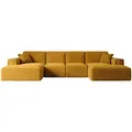 Produktbild: Altdecor Wohnlandschaft, Gelb, Kunststoff, 6-Sitzer, U-Form, 349x80x169 cm, Wohnzimmer, Sofas & Couches, Wohnlandschaften, Wohnlandschaften in U-Form