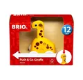 Produktbild: BRIO® Nachziehspielzeug Brio Kleinkindwelt Holz Rollspielzeug Push & Go Giraffe 30229