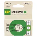 Produktbild: GP Aa Recyko 2600mAh Wiederaufladbar batteries 4 St.