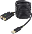 Produktbild: StarTech.com 10ft (3m) USB to Null Modem Serial Adapter Cable, Interchangeable DB9 Screws/Nuts, COM Retention, USB-A to RS232, FTDI, Level-4 ESD Protection, Windows/macOS/ChromeOS/Linux - Rugged TPE Construction (1P10FFCN-USB-SERIAL) - Kabel USB / seriell (1P10FFCN-USB-SERIAL)