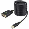 Produktbild: StarTech.com 10ft (3m) USB to Null Modem Serial Adapter Cable, Interchangeable DB9 Screws/Nuts, COM Retention, USB-A to