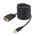 Produktbild: StarTech.com 3m USB Null Modem Kabel, COM Retention, FTDI, USB-A zu RS232 Nullmodemkabel, Wechselbare DB9 Schrauben/Muttern
