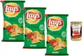 Produktbild: Italian Gourmet Kartoffelchips nach Landrezept 3×133 g – knusprige Chips mit würzigem Kräuter-Tomaten-Aroma, Snack für Party & Filmabend, Vorteilspack + Italian Gourmet Polpa
